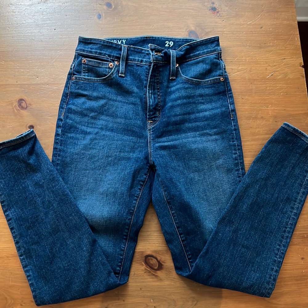 J Crew Curvy Toothpick Jeans Sz 29